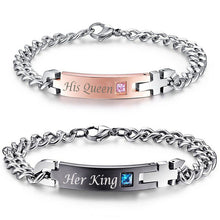 His Queen, Her King Stainless Steel Bracelets