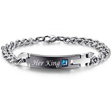 His Queen, Her King Stainless Steel Bracelets